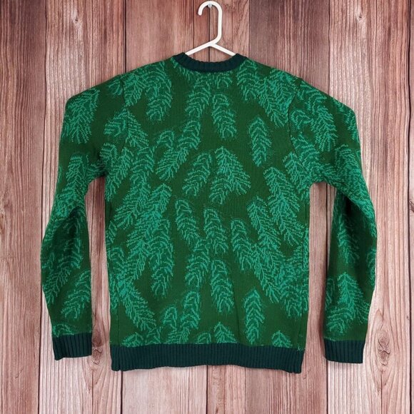 Blizzard Bay Unisex Adult Size Medium Green Tangled Cats Ugly Christmas Sweater - Picture 5 of 14